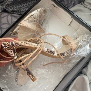 snakeskin heels